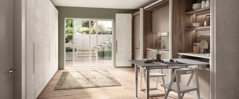 
                  
                    Scavolini Boxlife Hidden Kitchen and Integrated Dining Table
                  
                