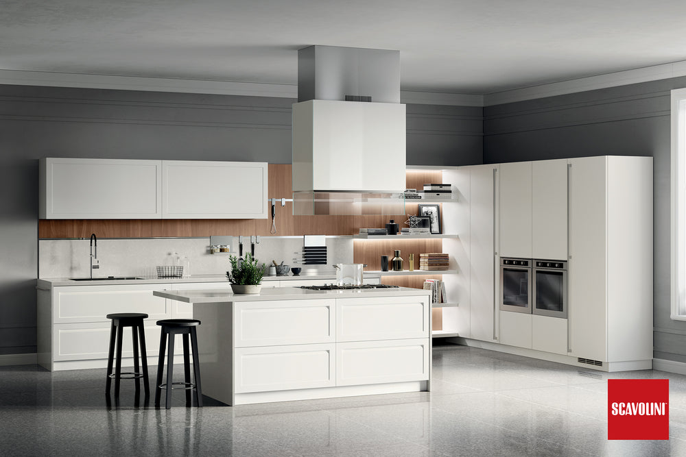 
                  
                    Scavolini Carattere Kitchen Contemporary Transitional with Lacquer Doors
                  
                