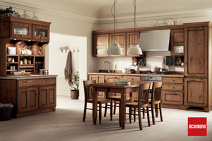 
                  
                    Scavolini Favillla Kitchen with a rustic style in walnut wood
                  
                