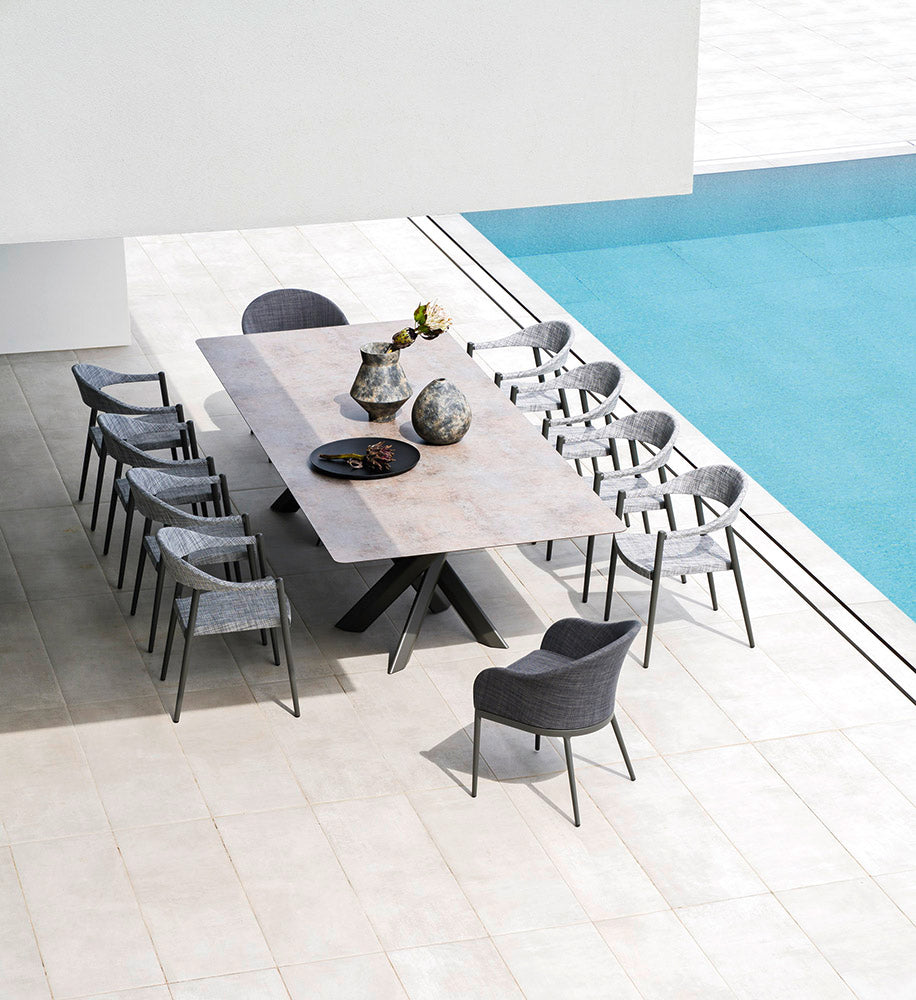 
                  
                    The Design Gallery - Varaschin Outdoor Furniture: System Star Maxi + Maxi Long Fixed Table
                  
                
